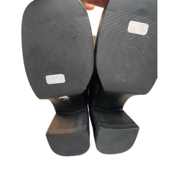 Steve Madden Fanatik Black Leather Platform Boots - NWOT - Picture 4 of 4